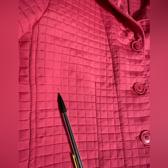 Womens Harve Benard Hot Pink Quilted Barn Jacket Size 12 Lightweight - Picture 9 of 9